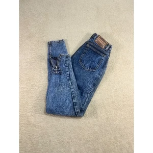 Pantalones de mezclilla vintage Jordache para mujer lavado ácido cintura alta cremallera tobillo talla 7 8 Y2K - Imagen 1 de 9