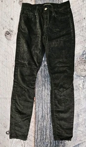 Pantalones de mezclilla ajustados al tobillo 7 For All Mankind terciopelo verde perenne para mujer talla 28  - Imagen 1 de 9