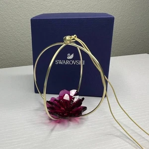 Swarovski Garden Tales Rose Ball Ornament Large - Picture 1 of 12