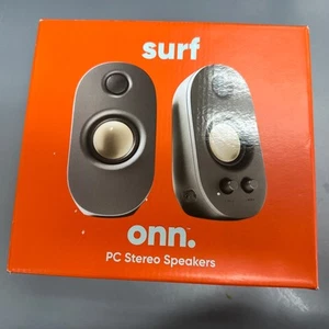 Surf Onn PC Stereo Speakers Open BOX - Afbeelding 1 van 2