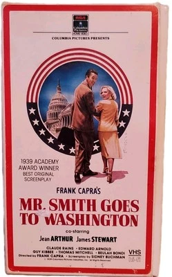 Mr Smith Goes to Washington VHS 1986 Jean Arthur James Stewart Foto 1 de 3