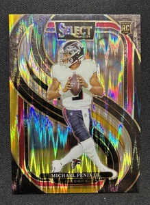 2024 Panini Select Premier Black & Gold Shock Prizm Michael Penix Jr. RC #110 - Picture 1 of 2