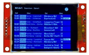Zugzielanzeiger TFT22 Modell funktionsfähig H0, Fallblattanzeiger, Bilderrahmen - Bild 1 von 12