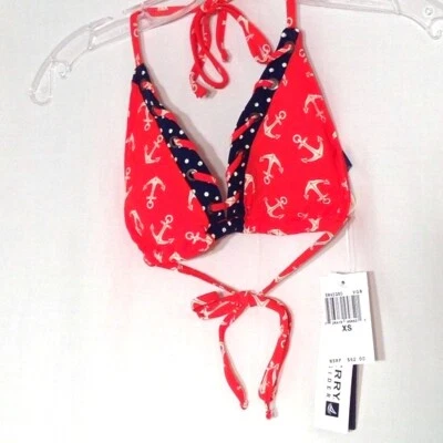 Sujetador SPERRY Top-Sider FIRST MATE TRIÁNGULO BIKINI Alto TIE TOP Elástico MUJERES talla XS Foto 1 de 4