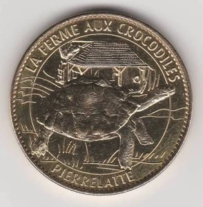 A  2009 TOKEN MEDAILLE  A-B -- 26 700 FERME AUX CROCODILES TORTUE / TORTOISE N°4 - Picture 1 of 2