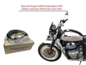Genuine Royal Enfield Interceptor 650 Glitter and Dust Petrol Gas Fuel Tank - Picture 1 of 10