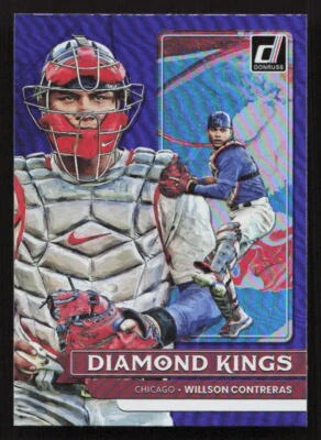 2022 Donruss Willson Contreras Holo Purple #24 Card - Image 1 of 2