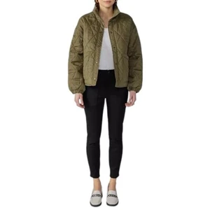 Social Standard By Sanctuary Womens Size XL Army Green Quilted Twill Jacket NWT - Picture 1 of 10
