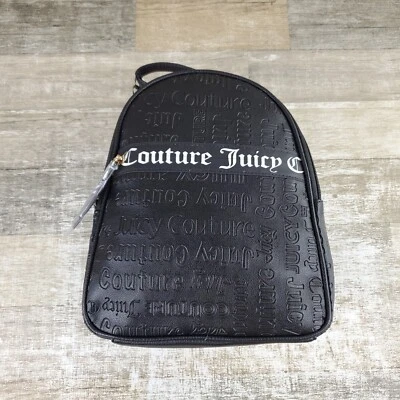 Correas para el hombro Juicy Couture Our Lips Are Sealed para mujer medianas de cuero negro Foto 1 de 4