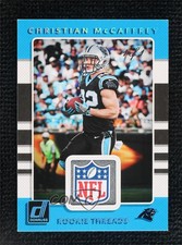 2017 Donruss Laundry Tag NFL Shield 1/1 Christian McCaffrey Rookie Patch RC 08gc