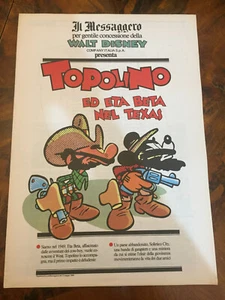 Topolino ed Eta Beta nel Texas Il Messaggero 12 maggio 1990 - Picture 1 of 1