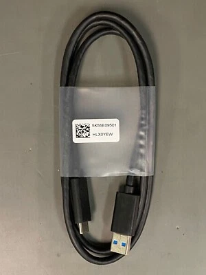 Genuine DELL SUPER HIGH SPEED USB-C to USB-A 3.1 CABLE E118077-D 3 FT CABLE - Image 1 of 2