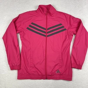 Adidas Jacke Damen Medium Activewear Full Zip Pink Logo Sport Windbreaker - Bild 1 von 15