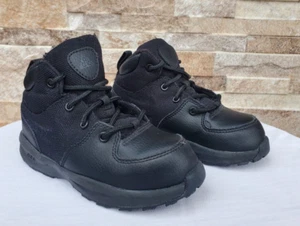 Nike ACG Manoa TRIPLE Black Leather Toddler Boots *613548-001* (Size 9C) - Picture 1 of 9