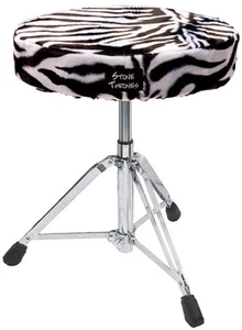 Stone Thrones Drum Seat Cover 'Small Round 12-13' Zebra - Picture 1 of 3