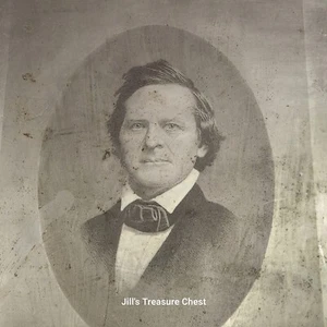 Antique Portrait Printing Plate Metal Etching Engraving John Chambers 1858 - Picture 1 of 13