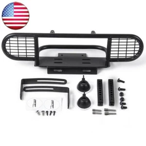 FLYXM Alloy Front Bumper Bar with lampshade For RC 1:10 D90 D110 RC4WD Crawler - Picture 1 of 12