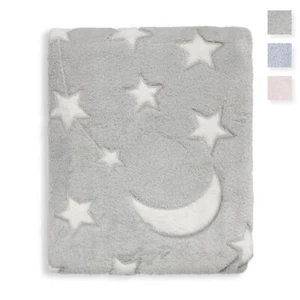 Bestickte Babydecke Wiege Kinderwagen Nazarener Gabrielli Sterne Mond 5797 - Bild 1 von 8