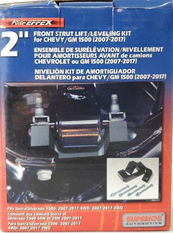Kit de nivelamento de apoio de suspensão dianteiro Ride Effex 13-SA4 2"" para Chevy/GM (2007-2017) - Imagem 1 de 1