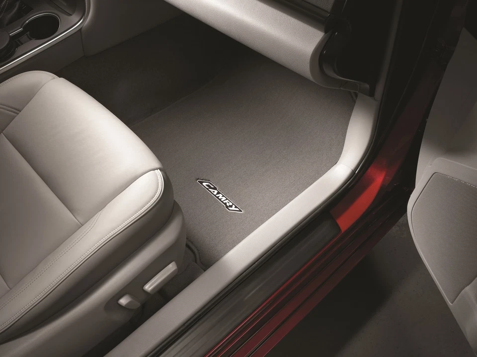 Genuine Toyota Carpet Floor Mats for the 2015 Toyota Camry-New, OEM-COLOR:GRAY - Image 1 of 1