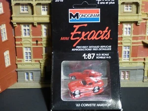 sehr selten,1:87,Monogram 2018, `63 Corvette Hardtop, rot, Sammlung, OVP - Picture 1 of 3