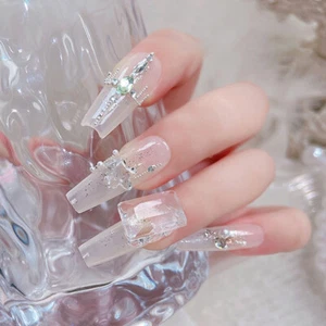10pcs Nail Art Rhinestones Mix Gem Designs Tips DIY Nail Decals Decoration - Picture 1 of 27