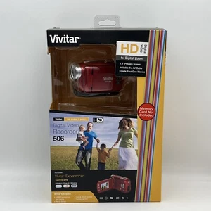 Nueva Grabadora de Video Digital Vivitar HD DVR 506 Videocámara Cámara 4x Zoom Digital - Imagen 1 de 10