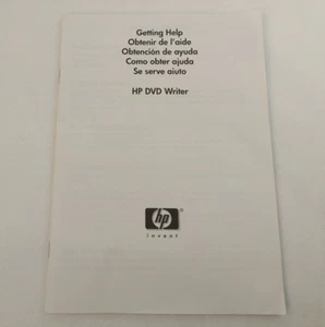 HP DVD Writer Getting Help Book Multi-Language 50 page 2002 Manual - Picture 1 of 2