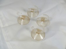 Lot of (4) Plastic Suction Hooks