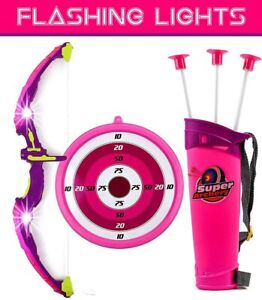 Bow and Arrow for Kids Set with LED Flashing Lights | Archery Set |Toy for Kids