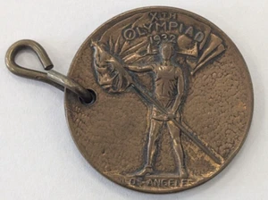 1932 Los Angeles X. Olympiade Bandmitglied Wertschätzung Vintage olympische Medaille - Bild 1 von 5