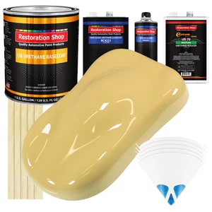Springtime Yellow Gallon URETHANE BASECOAT CLEARCOAT Car Auto Paint Kit - Picture 1 of 5