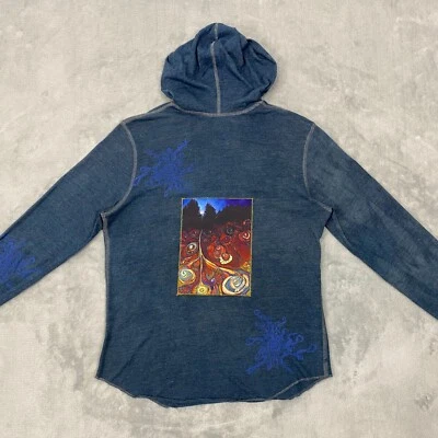 Sudadera con capucha vintage American Apparel mediana tie-dye cuello en V LA FUENTE: ÁRBOL DE LA VIDA Foto 1 de 4