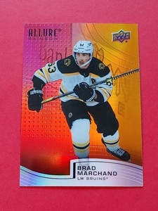 2021-22 Upper Deck Allure Red Orange Rainbow #R-91 Brad Marchand Boston Bruins