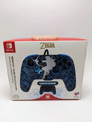 PDP REMATCH Wired Controller-Zelda Glow In The Dark, Nintendo Switch, Brand New - Image 1 of 4