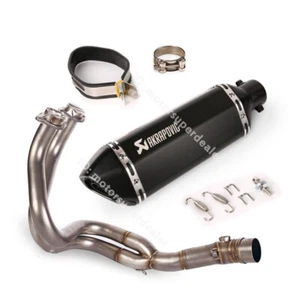 For Kawasaki Ninja 650 2012-2022 Z650RS Exhaust Tips Black Header Pipe System - Picture 1 of 13
