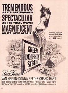 Print Ad Green Dolphin Street ilm 1947 Movie Donna Reed Full Page 10.5"x 13.5" - Picture 1 of 1