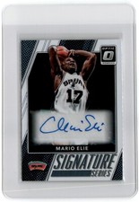 2017-18 DONRUSS OPTIC SIGNATURE SERIES MARIO ELIE AUTO SAN ANTONIO SPURS #60