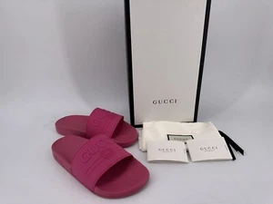 Neu Luxury Original GUCCI Logo-522887 Herren Man´s Sandalen EU-44 /UK-10 /US-11. - Picture 1 of 15