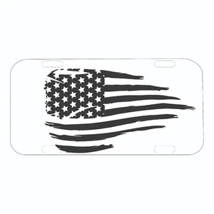 American Flag License Plate Auto Tag - Picture 1 of 1