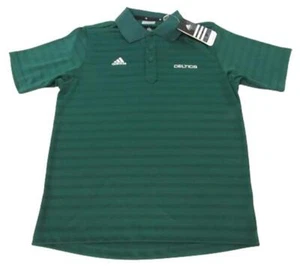 New Boston Celtics Mens Size S Small Green Adidas Executive 3-Button Polo Shirt - Picture 1 of 5