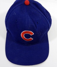1995-96 Chicago Cubs Scott Bullett #10 Game Used Blue Hat 7.5 DP22801
