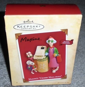 Hallmark Keepsake Ornament - Maxine CRABBY MALL-IDAYS Talking - NEW- 2004 - Picture 1 of 10