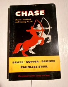 Chase Buyers' Stockbook & Catalog no 1956 COPPER BRASS BRONZE STAINLESS STEEL BK - Foto 1 di 10