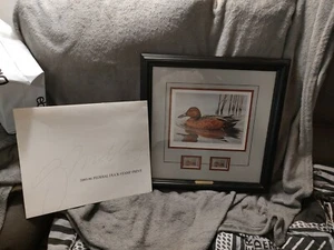 1985 Federal Duck Stamp Print Common teal by Gerald Mobley Signed x2 numbered - Picture 1 of 12