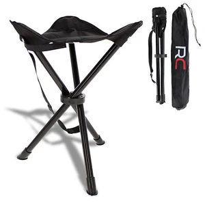 RLC Folding Camping Stool Tripod Portable 3 Legged Ultralight Backpacking Chair - Picture 1 of 8