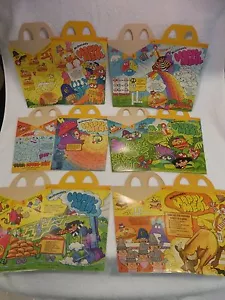 McDonalds Happy Meal Boxes 1981 Adventures of Ronald McDonald Full Set of 6 NOS - Picture 1 of 12