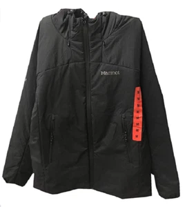 Marmot Men's Attached Hood Athletic Fit Parkside Jacket, Size M, Black - Picture 1 of 8