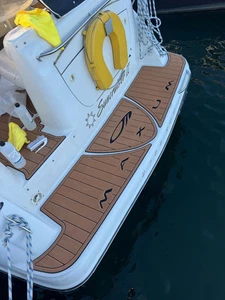 2000 Maxum 270 CR Cruiser Swim Platform Cockpit Pad Boat EVA Teak Deck Floor Mat - Picture 1 of 24