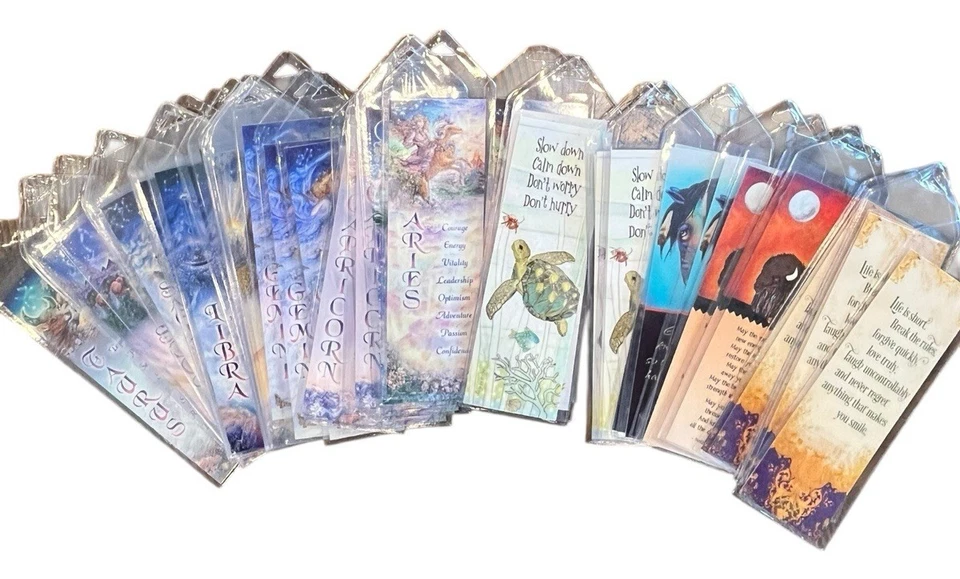 Book Mark Bulk Leanin Tree Reseller Bookmarks NOS Lot of 45 pcs, Various Plastic - Image 1 of 4